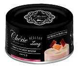 Банки Pettric Cherie Healthy Living для кошек мусс из тунца с лососем Банки Pettric Cherie Healthy Living для кошек мусс из тунца с лососем