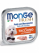 Ламистеры Monge Dog Fresh для собак с индейкой
