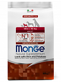 Сухой Корм Monge Speciality Line Mini Adult Lamb для взрослых собак малых пород с ягненком, рисом и картофелем