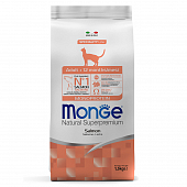 Сухой Корм Monge Cat Speciality Line Monoprotein Adult для взрослых кошек, из лосося
