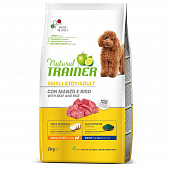 Сухой Корм Natural Trainer Dog Small&Toy Beef and Rice для взрослых собак мелких пород с говядиной и рисом