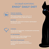 Паучи Enso Daily Diet для взрослых кошек для кожи и шерсти кусочки в соусе с форелью