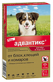 Капли на холку Адвантикс от блох, клещей и комаров для собак весом от 10 до 25 кг 