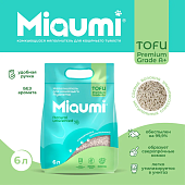 Наполнитель Miaumi Tofu Natural Unscented комкующийся тофу натуральный без ароматизатора