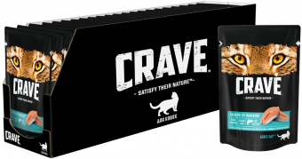 Паучи Crave для взрослых кошек с лосось