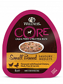 Ламистеры Wellness Core Small Breed для собак мини пород из курицы с уткой, горошком и морковью