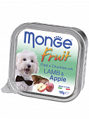 Паштет Monge Dog Fruit для собак с ягненком и яблоком