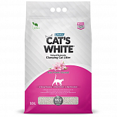 Комкующийся наполнитель Cat's White Baby Powder для кошачьего туалета с ароматом...