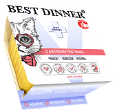 Ламистеры Best Dinner Vet Profi Gastrointestinal для кошек нежный паштет с курицей