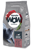 Корм Alphapet WOW Superpremium для взрослых домашних кошек и котов c говядиной и...