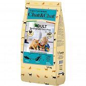 Корм Chat&Chat Expert Premium для взрослых кошек со вкусом тунца
