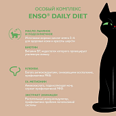 Паучи Enso Daily Diet для взрослых кошек для здоровья ЖКТ кусочки в соусе с кроликом