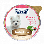 Паштет Happy Dog Natur Line для собак маленьких пород с ягнёнком, печенью, сердцем и...