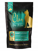 Паучи Clan De File для кошек с кроликом и шпинатом для хорошего иммунитета кусочки в...