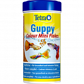 Корм Tetra Guppy Colour, усиливающий окраску живородящих рыб (мини хлопья)