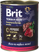 Консервы BRIT Premium by Nature для собак. Сердце и печень