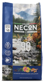 Корм Necon Natural Wellness Adult Mini Salmon & Rice для взрослых собак мелких пород с лососем и рисом