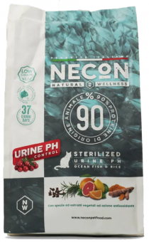 Корм Necon Natural Wellness Steril Low Fat Ocean Fish and Krill для стерил. кошек и котов с океанической рыбой и крилем