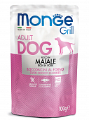 Паучи Monge Dog Grill для собак со свининой
