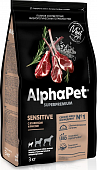 Сухой Корм Alphapet Superpremium для взрослых собак мелких пород с чувствительным пищеварением с ягненком и рисом