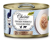 Банки Pettric Cherie Chicken Formula для кошек с курицей и говядиной в соусе