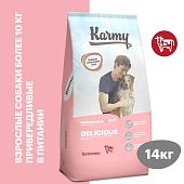 Сухой Корм Karmy Delicious Medium & Maxi для привередливых собак средних и крупных пород с телятиной