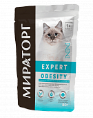 Паучи Мираторг Expert Obesity для кошек при избыточном весе и ожирении «Бережная...