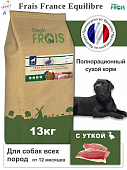 Сухой Корм Frais France Equilibre для собак всех пород с уткой