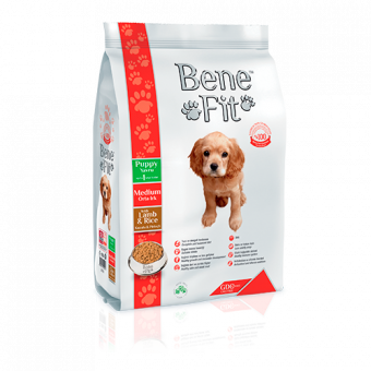 Корм BeneFit Puppy Medium with Lamb & Rice для щенков средних пород с ягненком и рисом