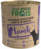 Банки Frais Classique Dog консервы для собак сочные кусочки мяса с ягненком в желе