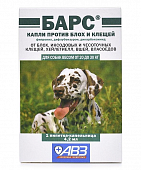 Капли Барс для собак 20-30 кг против блох и клещей (1 пипетка)