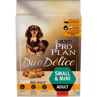 Сухой корм PRO PLAN® DUO DELICE для взрослых собак мелких и карликовых пород, с высоким содержанием говядины