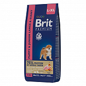 Корм Brit Premium Puppy & Junior Large & Giant для щенков крупных и гигантских пород с...