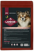 Корм Landor Adult Dog для взрослых собак мелких пород с индейкой и уткой