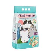 Наполнитель Toshiko комкующийся для кошачьего лотка бентонитовый с запахом соснового бора