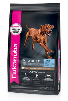 Корм Eukanuba Adult Dog Maxi для взрослых собак крупных пород с ягнёнком