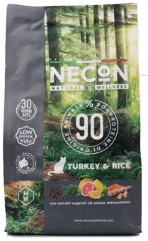 Корм Necon Natural Wellness Turkey & Rice для взрослых кошек и котов с индейкой и рисом