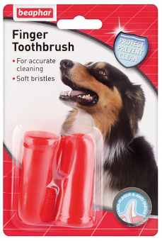 Зубная щетка Beaphar Finger Toothbrush на палец для собак