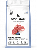Корм Bowl Wow для щенков крупных пород с индейкой, ягнёнком, рисом и черникой