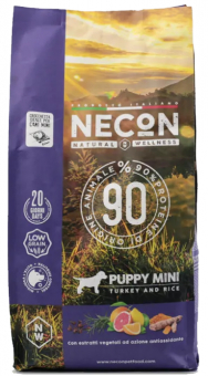 Корм Necon Natural Wellness Puppy Mini Turkey and Rice для щенков мелких пород с индейкой и рисом