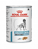 Консервы Royal Canin Sensitivity Control для собак при пищевой аллергии и непереносимости с уткой