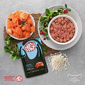 Паучи Enso полнорационный корм для взрослых кошек кусочки в соусе с лососем