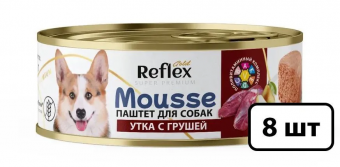 Полнорационный консервированный корм Reflex Gold для взрослых собак всех пород паштет «Утка с грушей»