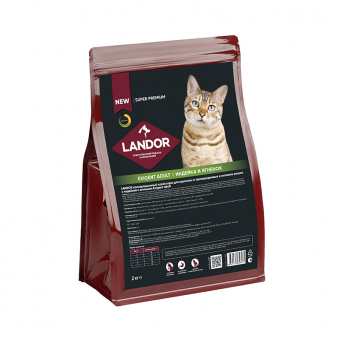 Корм Landor Exigent Adult Cat для кошек привередливых в питании с индейкой и ягненком